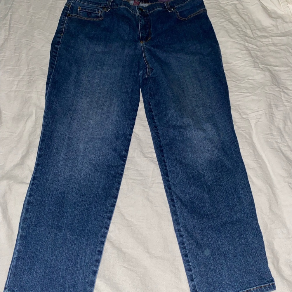 GLORIA VANDERBILT  Stretch Denim Blue Jeans, $8 Each.  2 Pair $12 - Picture 2 of 7